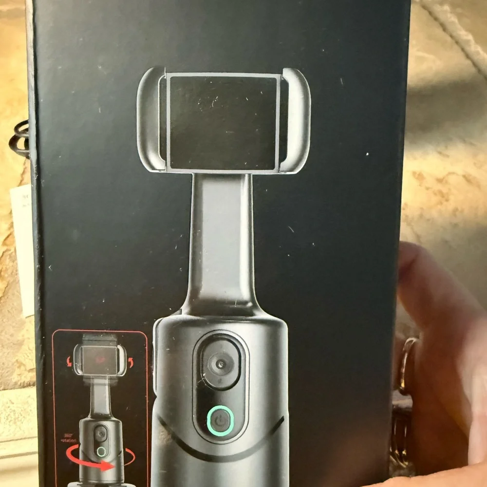 360° Smart Shooting Gimbal with Remote in sleek black - NWT in original box